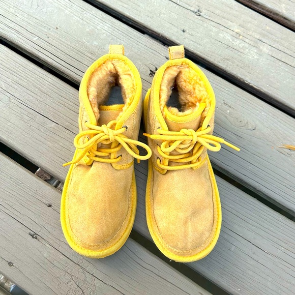 UGG Yellow Suede Neumel Boots | Ladies Size EU 37 - Picture 3 of 14